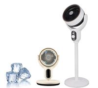 Genérico Luxvalu Fan,Coldblast Adjustable Fan,90°+90° Oscillating Standing Fans,Quiet Floor Fans, 3 Speeds, 12h Timer,Suitable for Home Bedroom Office (White)