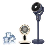 Genérico Luxvalu Fan,Coldblast Adjustable Fan,90°+90° Oscillating Standing Fans,Quiet Floor Fans, 3 Speeds, 12h Timer,Suitable for Home Bedroom Office (Blue)