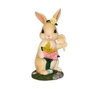 Genérico Luz Bunny Conejo - Divertida Resistente a la Intemperie,Estatuilla Conejo con Luces Solares para Jardín - para Patio Porche Sendero Césped Jardín Parque y Fiestas