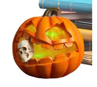 Genérico Luz Calabaza Halloween - Lámpara De Mesa Calabaza Calavera - Decoración Espeluznante Para Halloween Hogar Fiestas Escritorio Eventos Estacionales