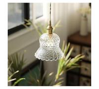 Genérico Luz colgante, Lámpara colgante pequeña de cristal japonés estilo retro for dormitorio francés romántico junto a la cama, balcón y pasillo(B)