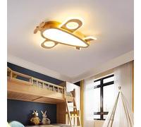 Genérico Luz colgante, Lámpara de avión, lámparas techo for, luces helicóptero madera maciza, nórdicas for dormitorio y niñas, for juvenil(L55cm,Dimming)