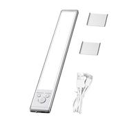 Genérico Luz de gabinete de movimiento LED-lámpara de sensor magnético regulable de 9.8 pulgadas, recargable bajo la barra del gabinete, luz nocturna fácil de instalar
