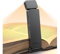 Genérico Luz de Lectura Recargable con Pinza, Lámpara LED de Protección Ocular, 3 Colores y 3 Brillos, Plegable para Leer en Cama (Gris, Azul, Violeta) (Gris)