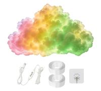 Genérico Luz De Nube LED Con Función De Ritmo Musical - Lámpara USB Dinámica Multicolor | Decoración De Nubes RGB Con Mando A Distancia Luz Nocturna Atmosférica Para Dormitorios, Salas De Juegos Y