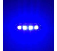 Genérico Luz de posición lateral para camión,Luces de posición lateral para camión LED - 4 luces LED para remolque - Marcador de 12/24v, lámpara de luz de indicadores impermeables Ip67, luz de coch