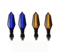 Genérico Luz de señalización de cambio carril Luces De Posición Para Motocicleta Para Para CBR650R 650F Para CB500X 750 CRF 1100L African Twin NC750X Luz Freno Diurna(Blue and yellow)