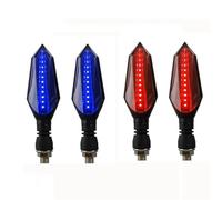 Genérico Luz de señalización de cambio carril Luces De Posición Para Motocicleta Para Para CBR650R 650F Para CB500X 750 CRF 1100L African Twin NC750X Luz Freno Diurna(Red and blue)