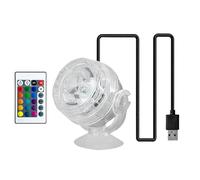 Generico Luz De Tanque De Pescado Submarino - Cambio De Color | Luz USB Impermeable Sumergible Con Función De Noche | Iluminación De Joyería Giratoria Para Pintura Planta Imag