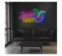 Genérico luz decorativa Barra de luz de neón para batidos de zumo de, para tiendas de smoothies, 59 cm
