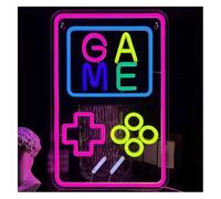 Genérico luz decorativa Letrero de neón luces de juego y zona de alimentación utilizada