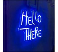 Genérico luz decorativa Letreros de neón Decoración Letrero de neón Hola Luces de neón de 5 V para dormitorio