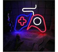 Genérico luz decorativa Luces de neón para consola de videojuegos, letreros de zona de juegos, decoración de pared, mando juegos 27,38×32cm