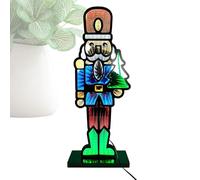 Genérico Luz LED de Cascanueces navideños - Lámpara de túnel de Abismo con Forma de Soldado, decoración de Mesa | Coleccionable navideño Creativo para Sala de Estar, Chimenea, Entrada