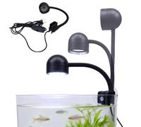 Genérico Luz LED para Acuario, Lámpara De Ambiente Giratoria 360° Para Acuario, Lámpara Decorativa Para Peces, para Oficina Dormitorio Salón Decoración Hogar Acuarios de Agua Dulce y Salada