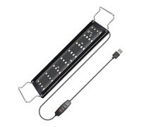 Genérico Luz LED para Pecera | Iluminación de Acuario con Espectro Completo,Iluminación Para Pecera Con Brillo Ajustable 10 Niveles Para Hogar, Habitación Infantil, Estudio O Dormitorio