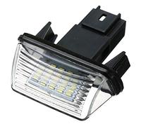 Genérico Luz Matricula LED, LED Luz de MatríCula 2 PCS 12V Número Lámpara de luz placa for Peugeot 206 207 306 307 406 407 for Citroen C3 C4 C5 Coche Luz la