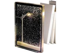 Generico Luz nocturna con escena de nieve, Luz nocturna con nieve,Lámpara decorativa - Kit artesanal de decoración navideña de calle para la noche nevada Juguetes de cumpleaños para niñas