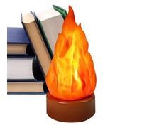 Genérico Luz Nocturna de Llama Parpadeante | Luz Nocturna de Fuego Falso Decoración Navideña - Decoración Hogar Sin Llama 3 Modos Para Interior Exterior Chimenea Dormitorio Estante Sala Jardín