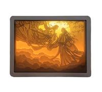 Genérico Luz nocturna,de luz, de lámpara de sombra, Lámpara de talla de papel 3D, s de sombra, luz LED, lámpara de noche, de mesa, decoración para padres, amantes y amigos