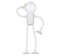 Genérico Luz nocturna divertida para deportista, bombilla LED de forma cambiable flexible con pilas, lámparas de noche LED con forma de bricolaje con ventosas