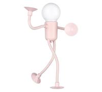 Genérico Luz nocturna divertida para deportista, bombilla LED de forma cambiable flexible con pilas, lámparas de noche LED con forma de bricolaje con ventosas