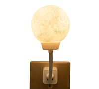 Genérico Luz Nocturna Enchufable a Pared con Control por Voz | Lámpara Nocturna Luna Led - Lámpara Mesilla 3 Colores Regulable Para Dormitorio Sala Comedor Cocina Pasillo Garaje Hogar