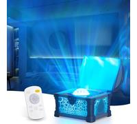 Genérico Luz Nocturna Galáctica - Decoración De Habitación Con Ruido | Cofre Mágico Proyector LED Lámpara Nocturna - para Mujeres Niños Niñas Mesita de Noche Navidad