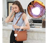 Genérico Luz Para Bolso, Mini Linterna Con Sensor Táctil De Cartera, Lámpara Portátil en Forma de Corazón para Bolsos de Mano, Para Noche Eventos Salidas Viajes Y Uso Diario