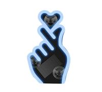 Generico Luz para ventana de coche - Rechargeable Finger Heart Shape Neon Lighting | Car LED Ambient Light With Suction Cups For Women Men Vehicle Party Bedroom Truck Motorcycle Door Automotive And