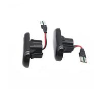 Genérico Luz Señal Giro 2x luces Led dinámicas señal giro indicador lateral para Dacia para Duster para Dokker para Lodgy Copia Seguridad(Smoked black)