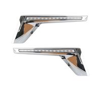 Genérico Luz Señal Giro Dinámica Parrilla Delantera Coche Para Land Para Cruiser LC200 FJ200 2016 2017 2018 2019 2020(Chrome cover)