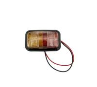 Genérico Luz Señal Giro Luces LED posición lateral 12-24V luz trasera advertencia cuadrada luces liquidación camión remolque color rojo amarillo Intermitente Lateral(1 uds)