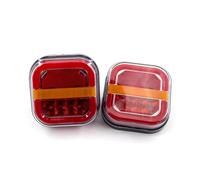 Genérico Luz Trasera Luz trasera LED 12V-24V y 4 pulgadas placa matrícula señal giro para remolque autobús camioneta lámpara freno trasero 2 uds Luces Traseras