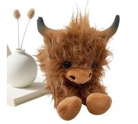 Genérico Lying Animal Plush Decorations -Cow Stuffed Animal,Realistic Cute Home Decor For Kids Boys Girls Travel Car Living Room Bedroom Couch Nightstand Shelf Christmas Party