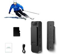 Genérico LZYoehin HD 1080P Noise Reduction Camera, Hobeli Sports Camera, Portable Back Clip Night Vision Body Camera, Body Camera with 180 Degree Rotatable Lens (Regular Version,64G RAM)