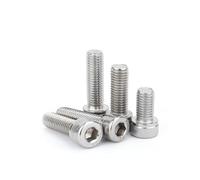 Genérico M4 M5 M6 M8 M10 M12 Tornillo hexagonal con rosca izquierda, rosca inversa, cabeza en forma de copa, pernos con conector hexagonal, acero inoxidable 304 DIN912(M4x10mm-5pcs)