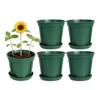 Genérico Macetas para Exterior - Set de 5 Jardinería Resistente a Rayos UV - Maceteros de Interior y Exterior para Vivero | para Cactus Orquídeas Monstera en Hogar Oficina Balcón Sala