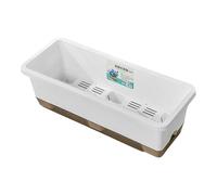 Generico Macetas para plantas autoirrigantes - Control eficiente de humedad para un crecimiento saludable de las plantas, contenedor para verduras rectangular de diseño moderno, base del depósito de