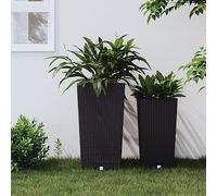 Genérico Macetero con Interior extraíble PP ratán Gris Antracita 21/49 L,Casa y jardín,Jardín,Jardinería,Maceteros y jardineras,49 l-364675