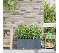 Genérico Macetero de Jardín 2 pcs Gris Claro Acero,Casa y jardín,Jardín,Jardinería,Maceteros y jardineras-42002891