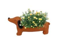 Genérico Macetero para suculentas de Perro, macetero para Perro, Maceta con Figura de, Maceta Adorable Hecha a Mano con diseño de para Plantas al Aire Libre, decoración del hogar, decoración de