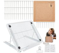 Genérico MacRame Project Board, MacRame Supplies | Creaciones de nudaciones, suministros, placa multipropósito de herramientas de macrame ajustables para asegurar y crear