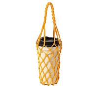 Genérico Macrame Water Bottle Holder - Crochet Mesh Bottle Carrier Bag with Strap, Insulated Drink Cup Sleeve for Hiking Camping Travel Running | Portable Beverage Carrying Purse