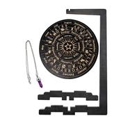 Genérico Madera Joyería Y Estante De Pantalla De Péndulo De Madera | Soporte De Pantalla Para Dormitorios, Salón, Yoga O Sala De Meditación Y Zona De Trabajo | Elegante Estantería Boi