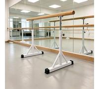 Genérico Madera Sólida Portátil Barra de Ballet,Barra Elástica de Baile Independiente Ajustable En Altura Poste de Práctica, Profesional Barra de Entrenamiento de Equilibrio Estable para Adultos