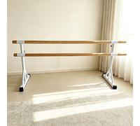 Genérico Madera Sólida Portátil Barra de Ballet,Barra Elástica de Baile Independiente Ajustable En Altura Poste de Práctica, Profesional Barra de Entrenamiento de Equilibrio Estable para Adultos