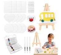 Genérico Magic 3D Foam Texture Painting Kit,3d Drawing Magics Canvas Sponge,Puffy Paint Set,Pintura hinchada,Papel de Dibujo Creativo de Espuma Mágica,Dibujos de Textura de Espuma Papel para Niños