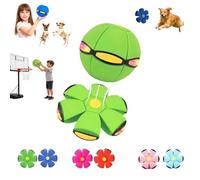 Genérico Magic Meta Ball Bouncing Ball, Children's Bouncing Balls Magic Meta Balls, Parent-Child Interaction, Dual Form Freely Switchable, with 6 Light, Suitable for Indoor & Outdoor Use (Green)
