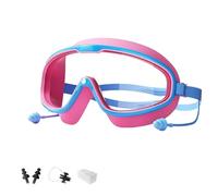 Genérico Magic Puffy Goggles, Recognizeknow Swim Goggle, Anti-Fog Waterproof with Ear Plugs for Ages 3-14 (blue-pink)